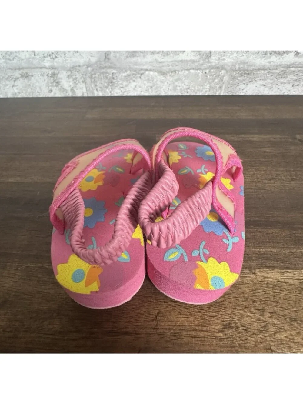 Vintage Blues Clues Baby Sandals Size 0-3 Months Nick Jr. Pink Foam 4870